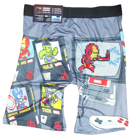 Marvel Avenger's Retro Video Game Console Men's Boxer Briefs Medium (32-34) New - Picture 13 of 15
